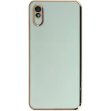 Uravas Store Redmi 9A Kılıf Volet Silikon - Yeşil