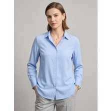 Rosa By Belle Kadın Açık Mavi Gömlek Klasik Kesim