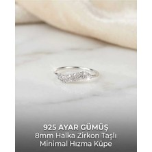 Begonia Accessories 925 Ayar Gümüş Zirkon Taşlı Unisex Küpe Hızma Minimal Şık Modern Tasarım Alerji Yapmaz