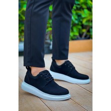 Mirglart KB-003 Kuback Siyah Süet Bağcıklı  Günlük Erkek  Ayakkabı