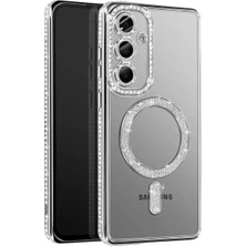 Novis Liora Joko Samsung Galaxy A37 5g Joke Simli Magneticsafe Kılıf - Gümüş