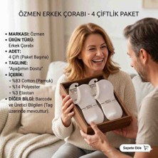 Patik Çorap 4 Çift Özmen Çorap Erkek Patik Çorap