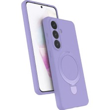 Novis Liora Newface Samsung Galaxy S26 Regal Magsafe Standlı Kapak - Lila