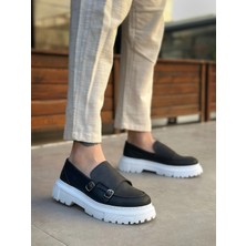 Mirglart BA0242 Tokalı Klasik Yüksek Taban Siyah Erkek Ayakkabı