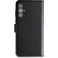 Novis Liora Newface Tecno Spark 8 Pro Trend S Plus Kapaklı Kılıf - Siyah