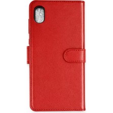 Novis Liora Newface Apple iPhone Xs Max Trend S Plus Kapaklı Kılıf - Kırmızı