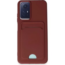 Novis Liora Newface Xiaomi Redmi Note 12S Kılıf Kelvin Kartvizitli Silikon - Bordo