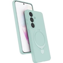 Novis Liora Newface Samsung Galaxy S26 Regal Magsafe Standlı Kapak - Su Yeşili