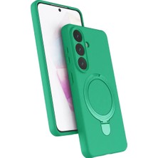 Novis Liora Newface Samsung Galaxy S26 Plus Regal Magsafe Standlı Kapak - Yeşil