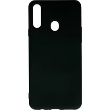 Novis Liora Newface Samsung Galaxy A20S Kılıf Nano Içi Kadife Silikon - Siyah