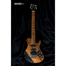 Puandorg Elektro Gitar Custom Epoksi & Yıllanmış Ağaç Kişiye Özel (Zeytin Klavye/sap)