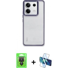 İlk El Grup Ieg™ Redmi Note 13 Pro 4g Kılıf Nova Işık Serisi - Siyah 3D Antistatik Seramik Nano Ekran Koruyucu + Siyah Raze Metal Kamera Lens