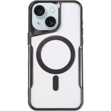 Novis Liora Newface iPhone 14 Kılıf Boyi Magsafe Silikon Kapak - Siyah