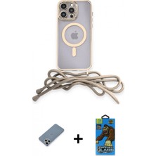 İlk El Grup Ieg™ iPhone 12 Pro Max Eksen Özel Seri - Siyah 18D Cam Ekran Koruyucu + Gümüş Metal Kamera Lens Koruma Cam