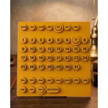 Printona Ring A Date Masa Takvimi, Dekoratif Masa Takvimi, Dekoratif Halka Takvim, Ring A Date - 23X13 cm