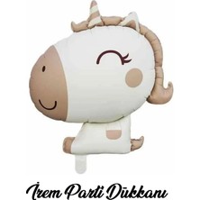 İrem Parti Dükkanı Retro Karamel Renk Unicorn Folyo Balon 65 x 78 1 Adet