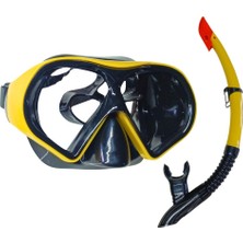 Star Diving Dalış Maskesi ve Snorkel Yetişkin - 51713-SARI (Lisinya)
