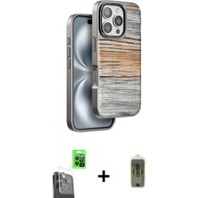 İlk El Grup Ieg™ iPhone 16 Pro Atlas Minimal Özel Seri - Siyah Joko Magic 5d Hayalet Cam + Siyah Raze Metal Kamera Lens