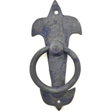 Marsilyan Antika Tarz Dekoratif Pirinç Lale Kapı Halkası - 165X70MM, Oksit