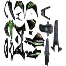 Seçkin Motor Sniper Kaporta Seti (Farsız Stopsuz) Siyah+Yeşil