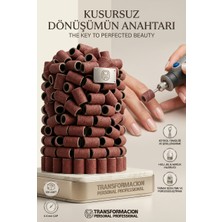 Transformacion 100 Adet 6.4mm Tırnak Zımparası Manikür Pedikür Yüzük Zımpara Seti 723051