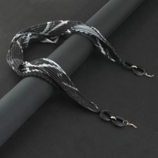 Cadde Dükkanı Summer Serisi Fularlı Gözlük Zinciri Siyah Beyaz