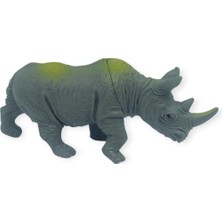 Hayvan Figürleri - Vahşi Hayvanlar 10 cm - Gergedan (Lisinya)