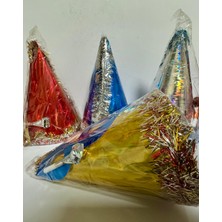 Lisinya Metalize Karton Kotyon Yılbaşı Seti 4 Lü