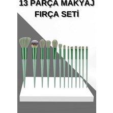 13 Parça Makyaj Fırça Seti Far Fırçası Allık Fırçası Yumuşak Uçlu - Lisinya