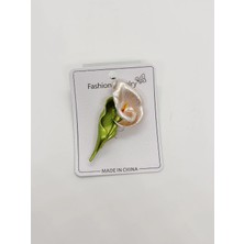 Cadde Dükkanı Gala Çiçeği Figürlü Broş