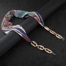 Cadde Dükkanı Summer Serisi Fularlı Gözlük Zinciri Renkli