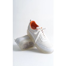 Mirglart CH181 - Rrt Ipekyol  Erkek Ayakkabı Beyaz - Turuncu