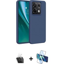İlk El Grup Ieg™ Redmi Note 13 4g Kılıf Kozmos Yansıma Özel Seri - Siyah 3D Antistatik Cam Ekran Koruyucu + Şeffaf Kamera Lens Koruma Cam