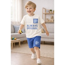 Melodi Kids Erkek Çocuk Alt Üst Yazlık Şort Pamuklu Takım