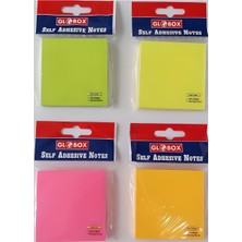 Globox Yapışkanlı Not Kağıdı 75X75Mm 100 Yaprak Neon 6633 (12 Li Paket)