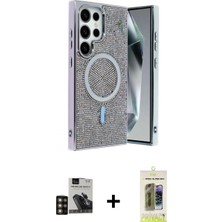 İlk El Grup Ieg™ Galaxy S24 Ultra Eksen Çizgi - Siyah Joko Magic 5d Hayalet Cam + Gold Pvd Metal Kamera Lens