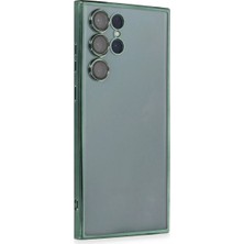 Colezium Galaxy S22 Ultra Kılıf Lensli - Yeşil