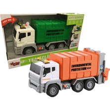 Ctoy Oyuncak Sesli Ve Pilli Çöp Kamyonu Yeşil WY1115A