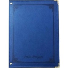  önder ımza dosyası - ımza defteri lüx 20 yaprak lacivert 7102-6