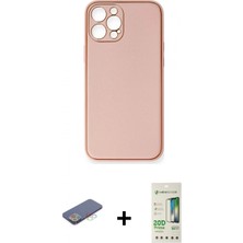 İlk El Grup Ieg™ iPhone 12 Pro Max Yadigar Klasik - Siyah 20D Premium Cam Ekran Koruyucu + Mavi Renkli Kamera Lens Koruma Cam