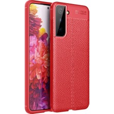 Colezium Galaxy S21 Kılıf Auto Fus Kapak - Kırmızı