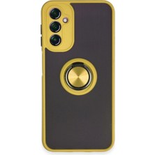 Nerm Galaxy A14 4g Kılıf Montreal Yüzüklü Kapak - Sarı