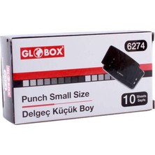  globox perfaratör (delgeç) 10 sayfa kapasiteli siyah 6274