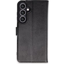Colezium Galaxy S24 Fe Kılıf Trend S Plus Kapaklı Kılıf - Siyah