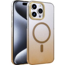 Colezium Iphone 15 Pro Max Glossy Magsafe Kapak - Çöl Titanyum