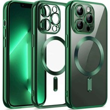 Colezium Iphone 12 Pro Kılıf Kross Magneticsafe Kapak - Koyu Yeşil