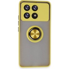 Nerm Po X6 Pro Kılıf Montreal Yüzüklü Kapak - Sarı