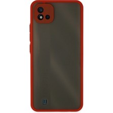 Bilfold Realme C11 2021 Kılıf Montreal Kapak - Kırmızı