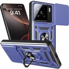 Colezium Mi 15 Kılıf Pars Lens Yüzüklü - Lacivert