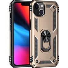 Colezium Iphone 13 Kılıf Sofya Yüzüklü Kapak - Gold